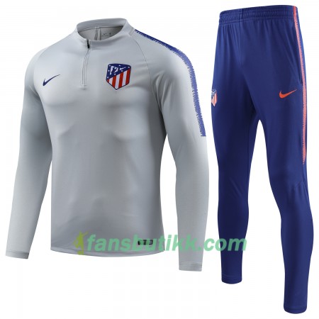 Atlético Madrid Trenings Collegegenser Set Grå Hvit 2018-2019